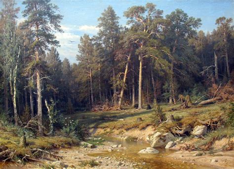 Pine Forest, Ivan Shishkin, oil on canvas, 1872. : Art