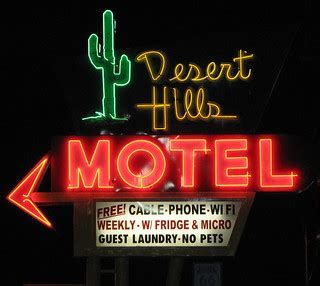 Desert Hills Motel Neon Sign | Tom Baddley | Flickr