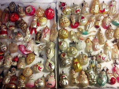 Collection of German, blown glass Christmas ornaments for sale at The ...