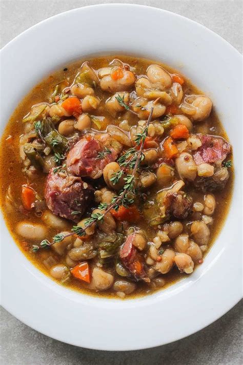 Instant Pot Ham and Beans | Recipe | Ham hocks and beans, Instapot soup recipes, Stew recipes