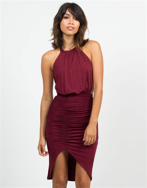 Ruched Halter Dress - Summer Dress - Day dress – 2020AVE