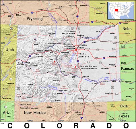 Colorado Map Printable