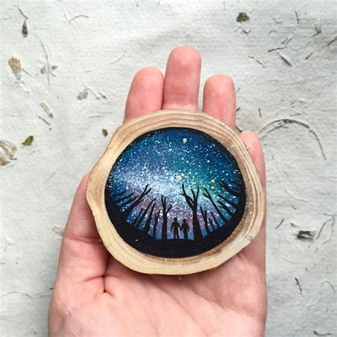 Tiny Paintings on Recycled Wood Pieces – Fubiz Media