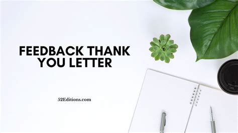 Feedback Thank You Letter // Get FREE Letter Templates (Print or Download)