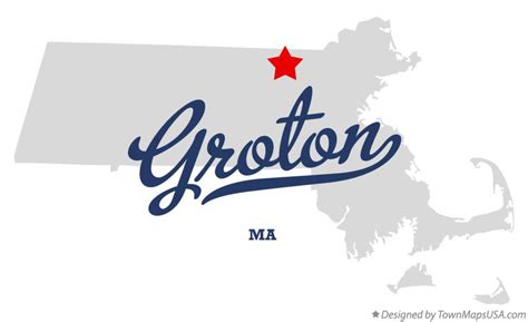 Map of Groton, MA, Massachusetts