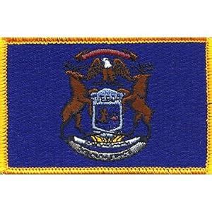 Amazon.com: Michigan State Flag Patch