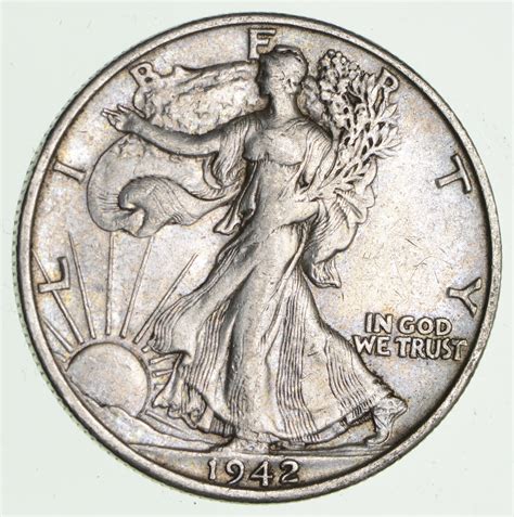 1942-S Walking Liberty 90% Silver US Half Dollar | Property Room