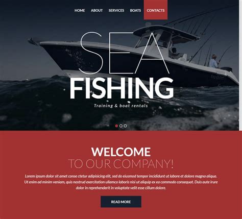 12+ Best Fishing Website Templates 2019 - Templatefor