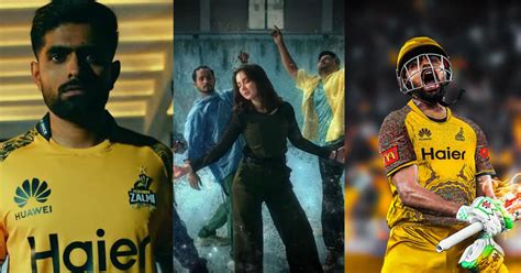 Babar Azam And Hania Aamir In Peshawar Zalmi Anthem - Pakistan Showbiz