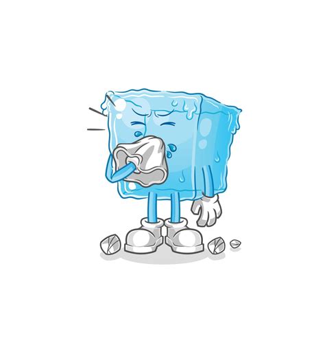 ice cube melted cartoon vector 10103219 Vector Art at Vecteezy