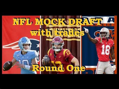 NFL Mock Draft 2024 Round One with Trades - YouTube