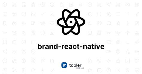 Brand React Native Icon - Tabler Icons - Tabler Icons: 4950+ free vector icons for web design