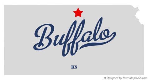 Map of Buffalo, Jewell County, KS, Kansas