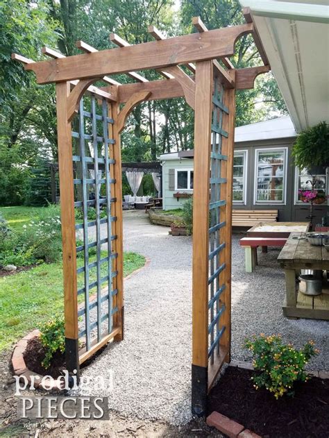 DIY Garden Arbor with Faux Patina ~ Build Plans - Prodigal Pieces ...