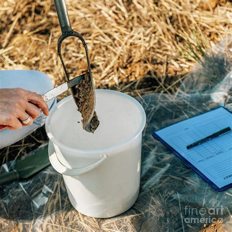 Soil Scientist Collecting Sample From Soil Probe Photograph by Microgen Images/science Photo ...