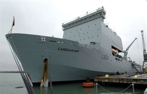 RFA Cardigan Bay L-3009 Dock Landing Ship LSD Amphibious Royal Navy Cardigan Bay, Royal Navy ...