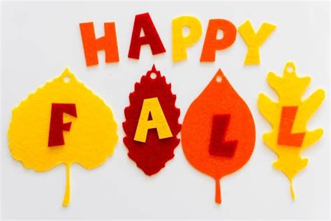 Quick and Easy Felt Happy Fall Banner | Fall banner, Happy fall, Banner