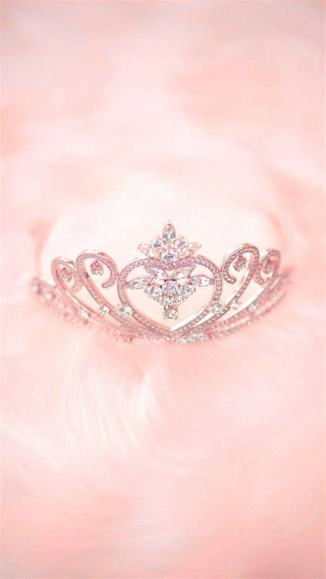 Download Soft Pink Queen Girly Crown Wallpaper | Wallpapers.com