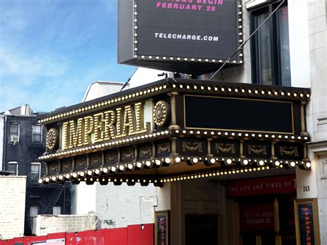 Imperial Theatre on Broadway in NYC