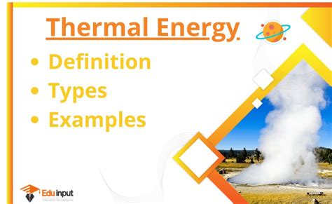 Thermal Energy-Definition, Types, And Examples