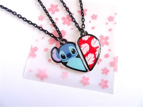 Aloha! Lilo & Stitch Best Friends Forever Necklace Set Bff Jewelry, Bff Necklaces, Disney ...