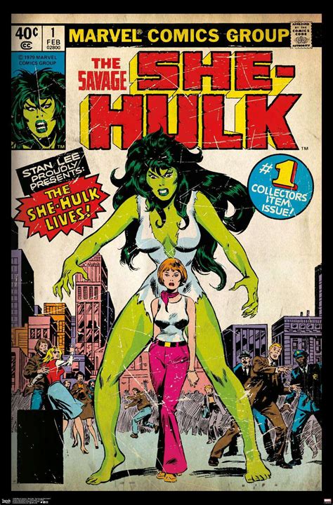 Marvel Comics - She-Hulk - The Savage She-Hulk #1 Poster - Walmart.com - Walmart.com