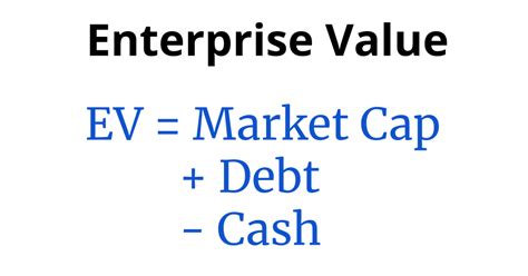 Enterprise Value (EV): Definition, Formula and Calculation - Stock Analysis