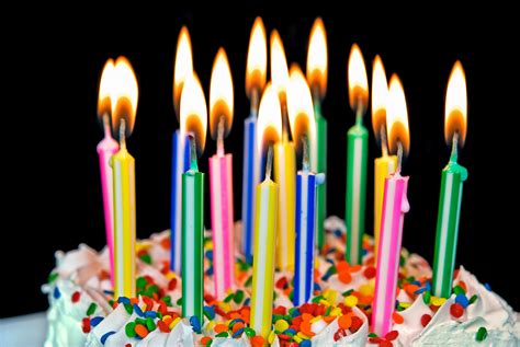 Bright colorful candles on birthday wallpapers and images - wallpapers ...