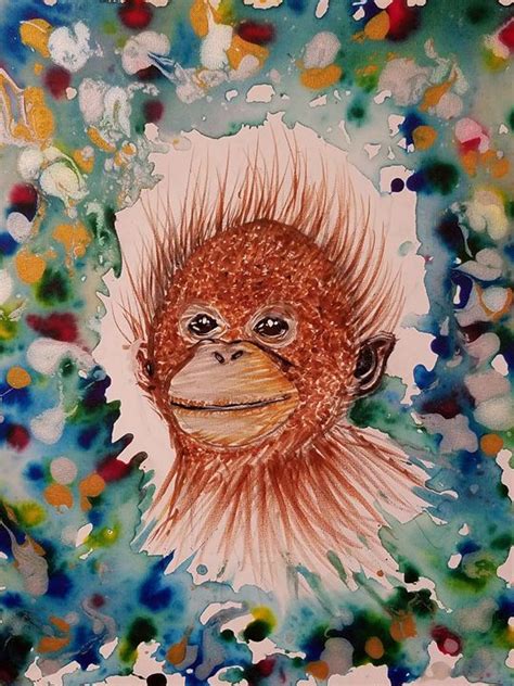 Little Orphan - Faces Of The Endangered - Paintings & Prints, Animals, Birds, & Fish, Primates ...