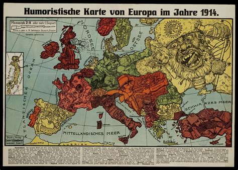 12 Satirical Maps Of World War One - Flashbak