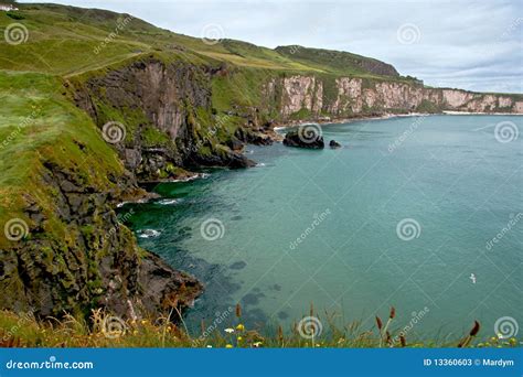 North Antrim Coastline stock image. Image of sand, sandbank - 13360603