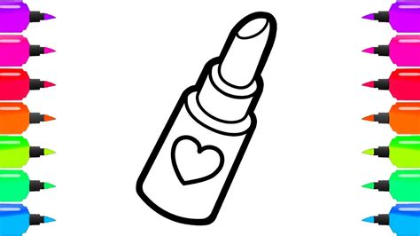 How To Draw Cute Lipstick | Lipstutorial.org