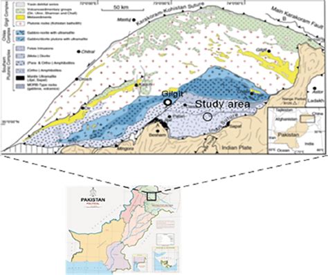 Geological Map of Gilgit-Baltistan, Pakistan, modified after (Petterson... | Download Scientific ...