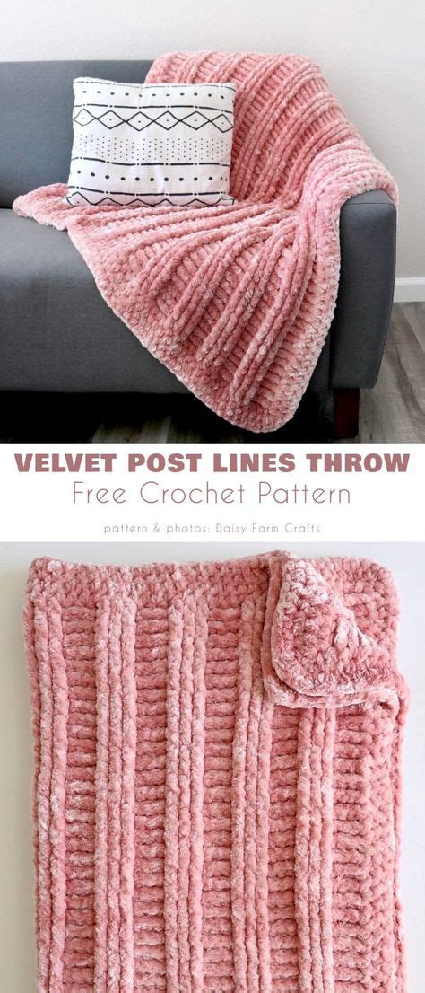 7 Velvet Yarn Crochet Patterns ideas in 2021 | velvet yarn crochet ...