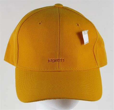 Plain Baseball Cap Hat Yellow Fitted Size 7 1/4 New | Plain baseball caps, Yellow fits, Baseball cap