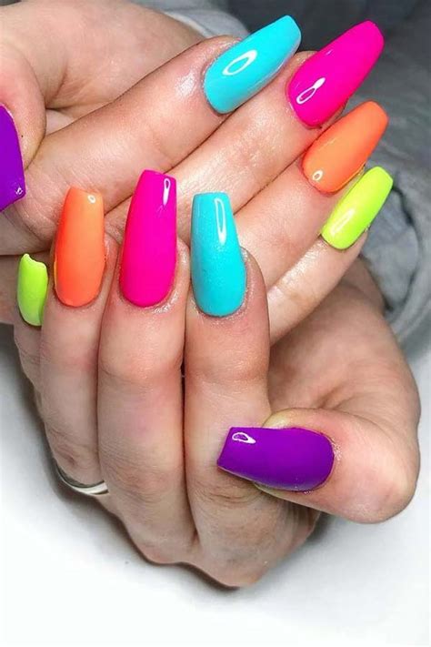 43 Colorful Nail Art Designs That Scream Summer - StayGlam