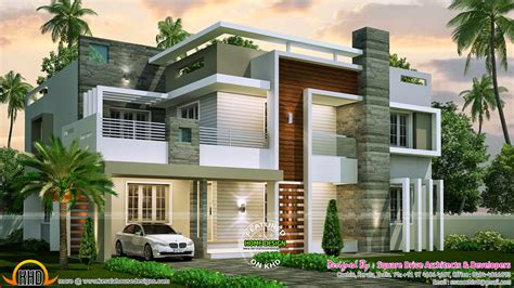 Classic contemporary house | keralahousedesigns