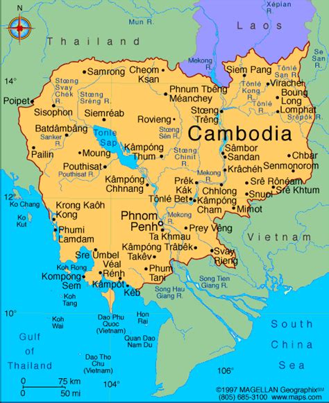 Cambodia Atlas: Maps and Online Resources | Infoplease.com | Cambodia ...