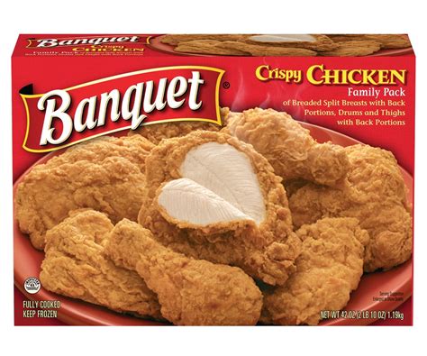 BANQUET Original Crispy Fried Chicken Tender Bone-In Chicken Assorted ...