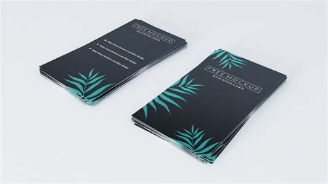 (Free Mockup) Vertical Business Cards on Behance