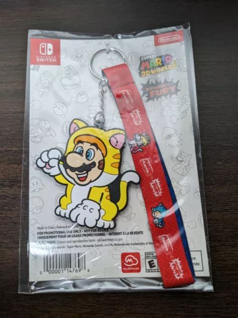 MY NINTENDO REWARDS Lego Super Mario 3D World Fury Cat Golf Rush ID Tag keychain £29.00 ...