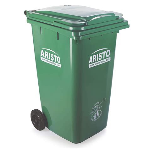 Buy Aristo Wheel Waste Bin 65 Green Online in India at Best Prices