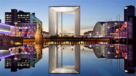 cityscape, Reflection, Building, Lights, Paris, La Défense Wallpapers ...