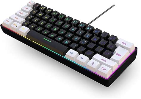 Snpurdiri 60% Percent Gaming Keyboard, Ergonomic Small Mini Gaming ...