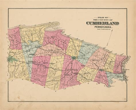 SOUTHAMPTON and SHIPPENSBURG, Pennsylvania 1872 Map - Replica or ...