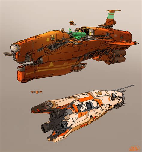 ArtStation - spaceship studies