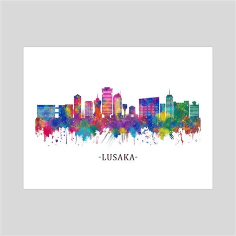 Lusaka Zambia Skyline, an art print by Towseef Dar - INPRNT