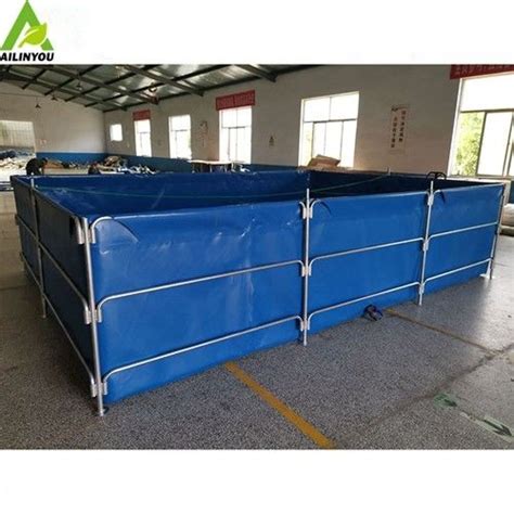 200L~500000L removable aquaculture equipment pvc tarpaulin indoor fish farming tank for sale