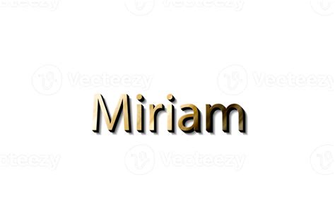 MIRIAM NAME 3D 15733138 PNG