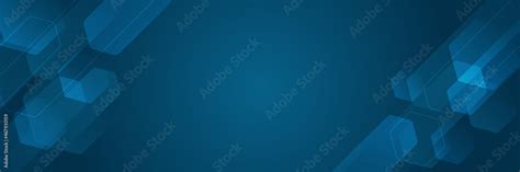 Abstract technology banner background. Abstract banner design web template. Horizontal header ...